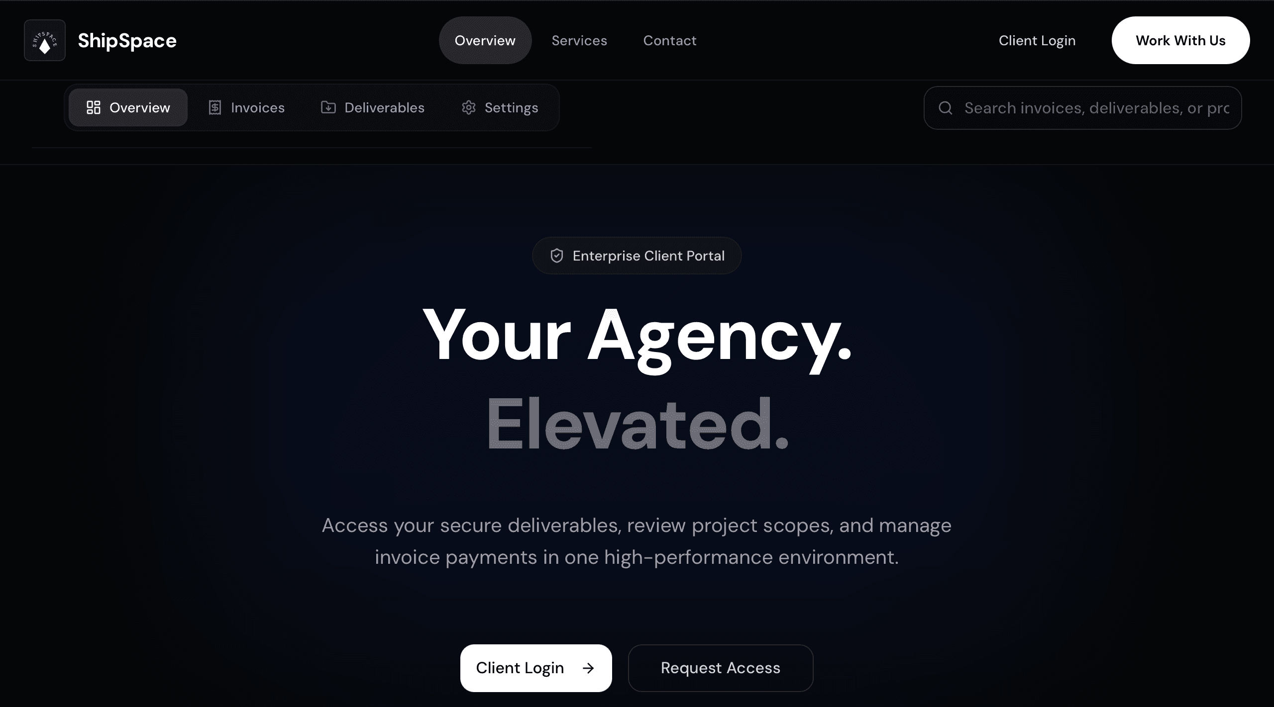 ShipSpace | B2B Client Portal SaaS